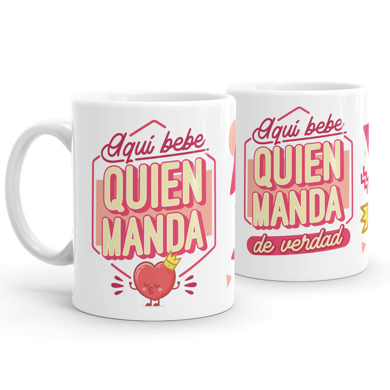Set de tazas – Aquí bebe quien manda