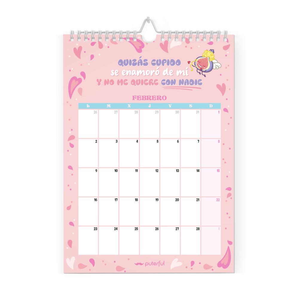 Calendario de pared 2026 – Necesito seis meses de vacaciones dos veces al año