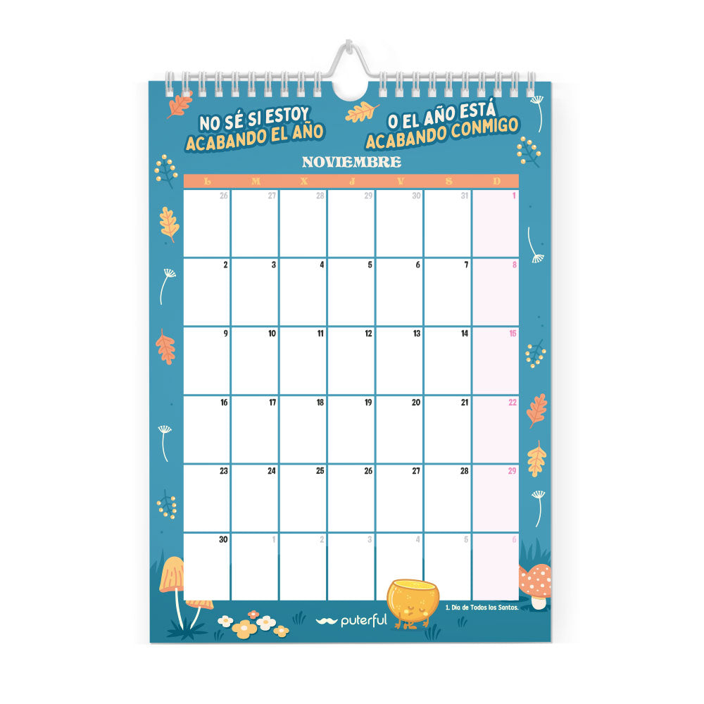 Calendario de pared 2026 – Necesito seis meses de vacaciones dos veces al año