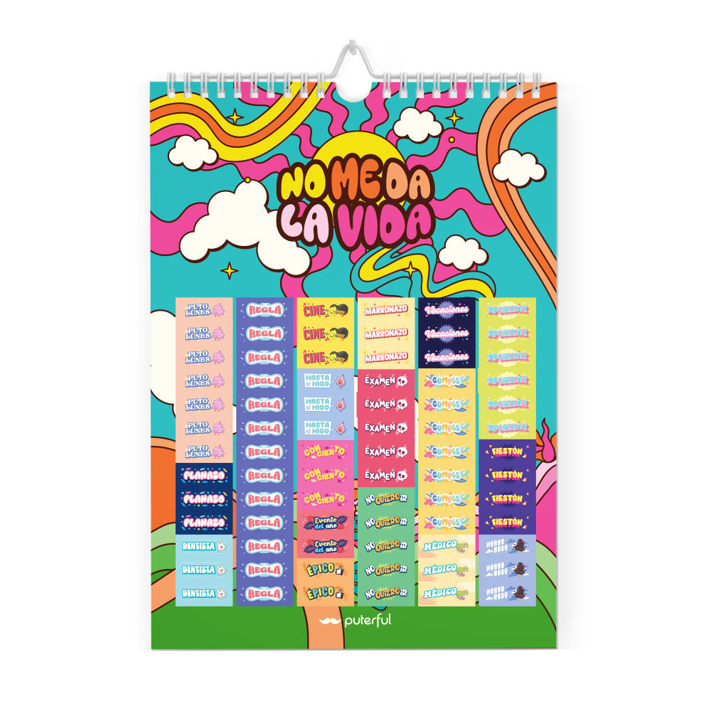 Calendario de pared 2026 – Necesito seis meses de vacaciones dos veces al año