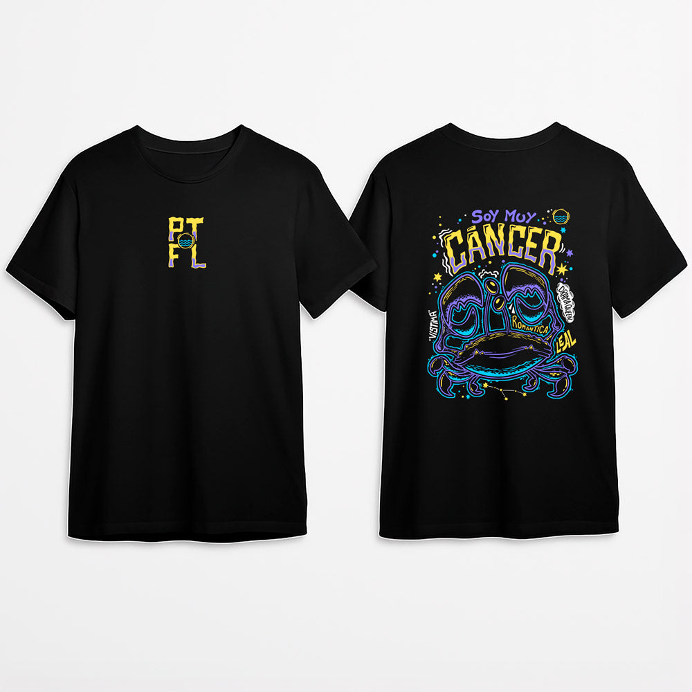 Camiseta PTFL Negra – ZODIACO Cáncer