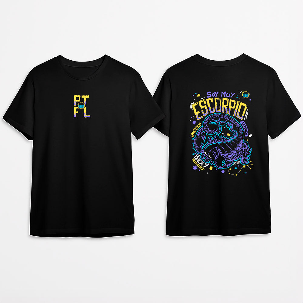 Camiseta PTFL Negra – ZODIACO Escorpio