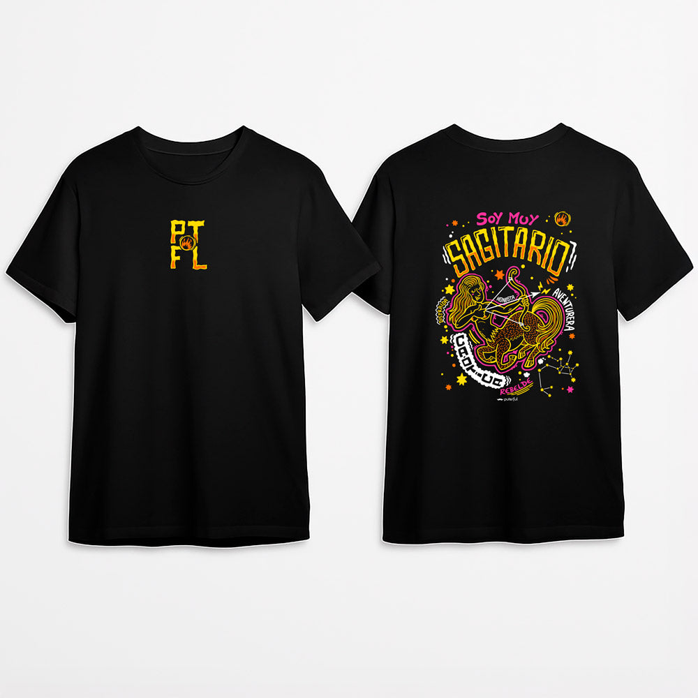 Camiseta PTFL Negra – ZODIACO Sagitario