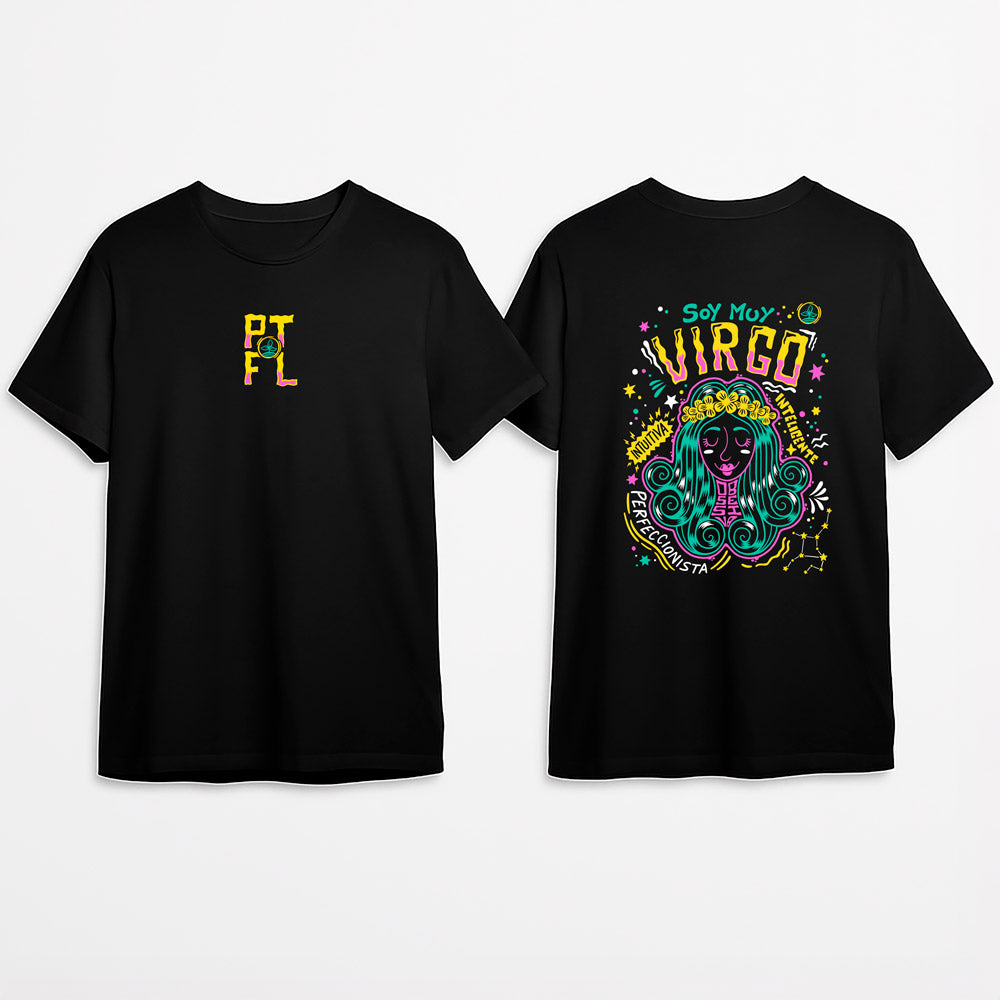Camiseta PTFL Negra – ZODIACO Virgo
