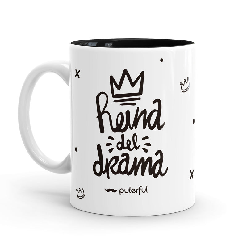 Taza Minimal – Reina del drama