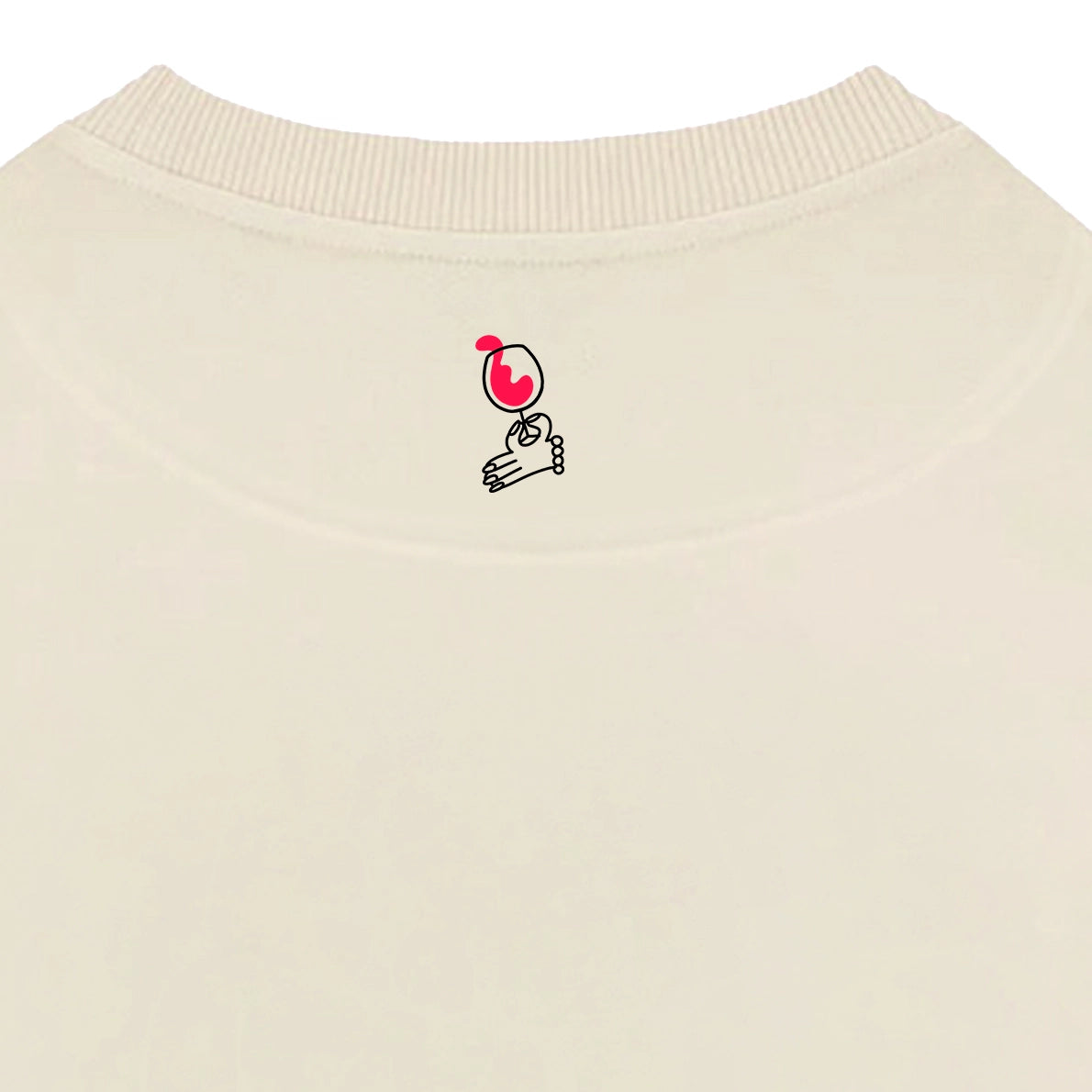 Sudadera Crema - Chisme y Vino