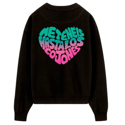 Sudadera Negra - Me tenéis hasta los cojones Groovy