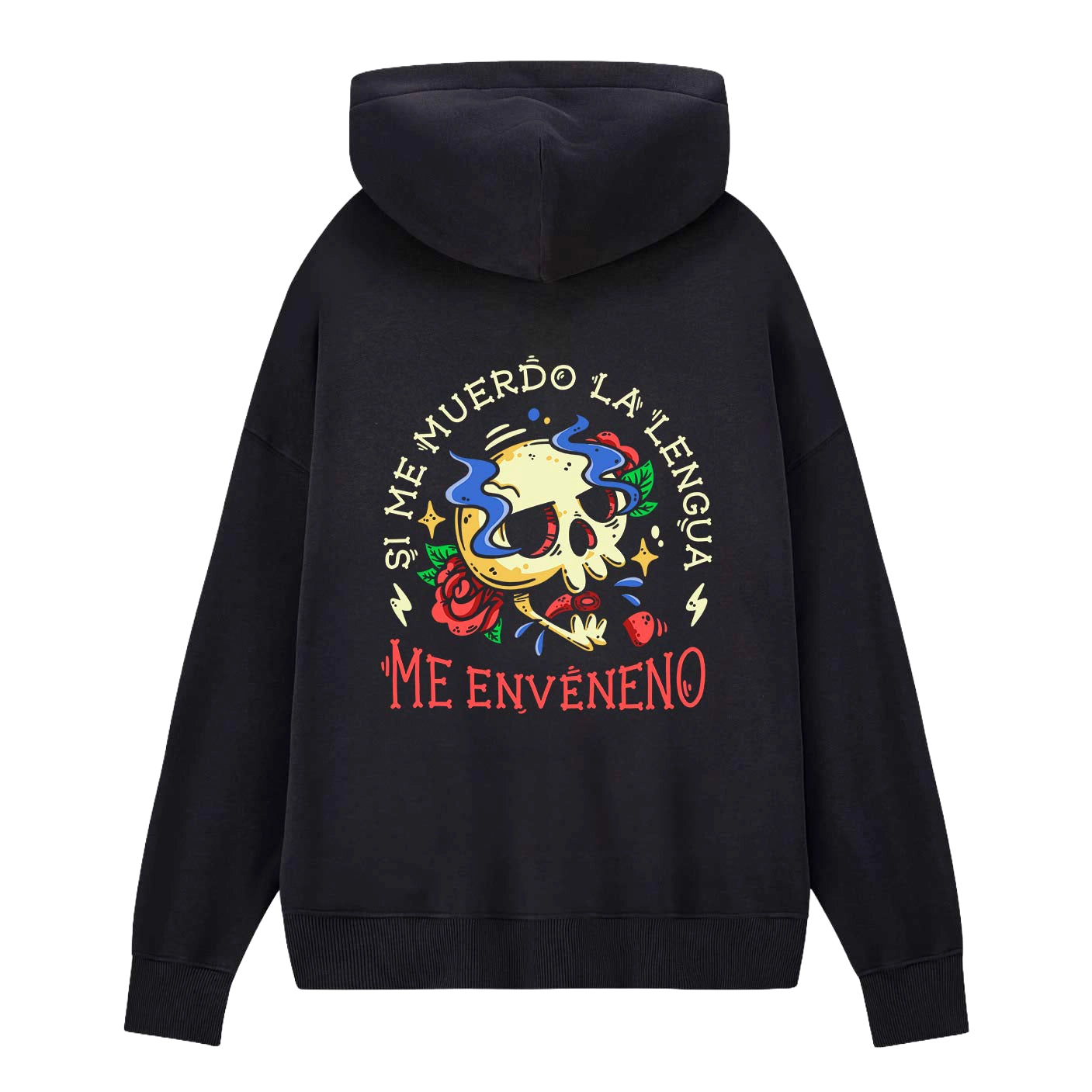 Sudadera PTFL Negra - Si me muerdo la lengua