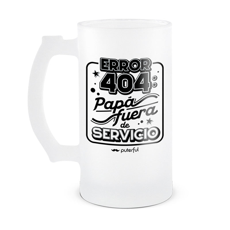 Jarra Cerveza 500ml – Papá fuera de servicio