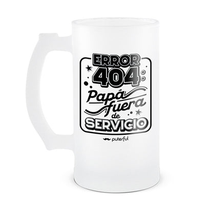 Jarra Cerveza 500ml – Papá fuera de servicio