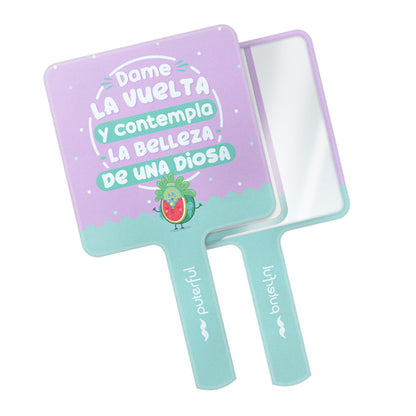 Espejo de Mano  - "Dame la vuelta y contempla la belleza de una Diosa"