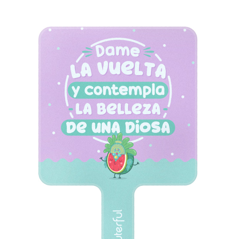 Espejo de Mano  - "Dame la vuelta y contempla la belleza de una Diosa"