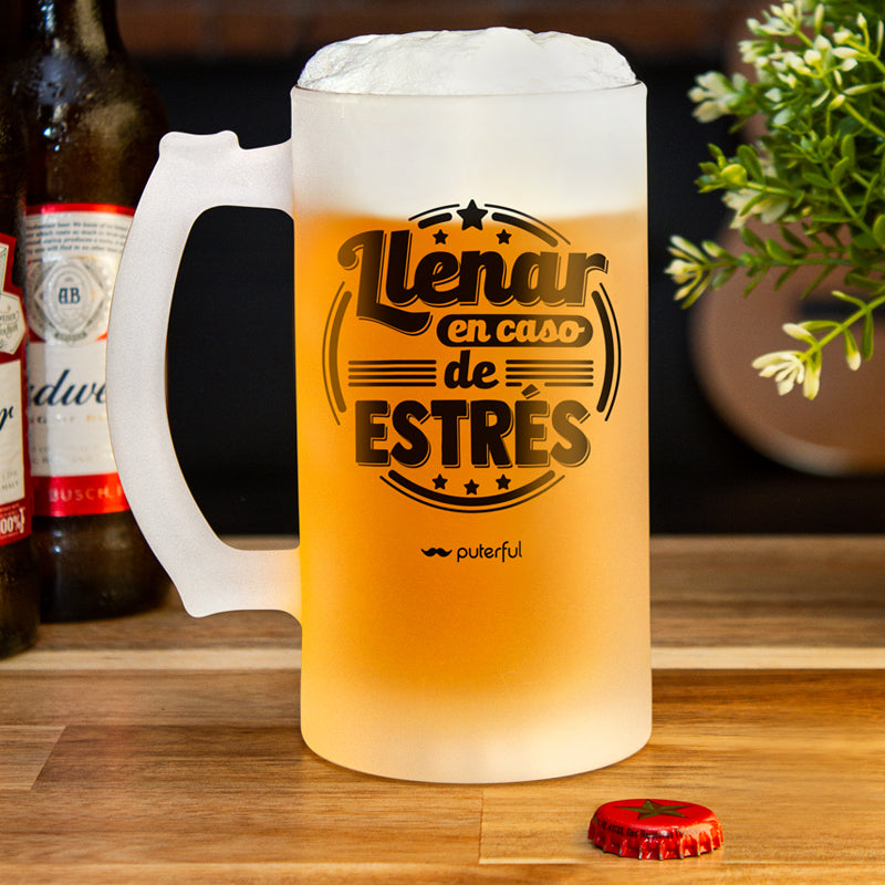 Jarra Cerveza 500ml – Llenar en caso de estrés