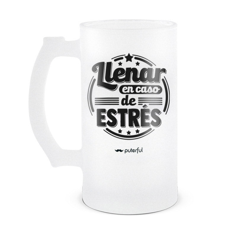 Jarra Cerveza 500ml – Llenar en caso de estrés