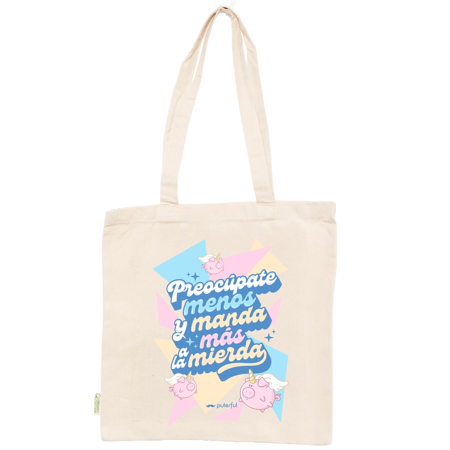 Tote bag Natural - Preocúpate menos