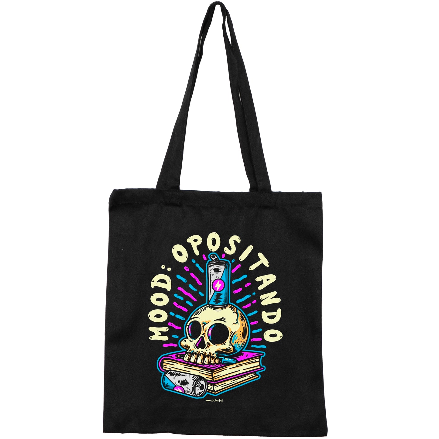 Tote Bag Negra - Mood : Opositando