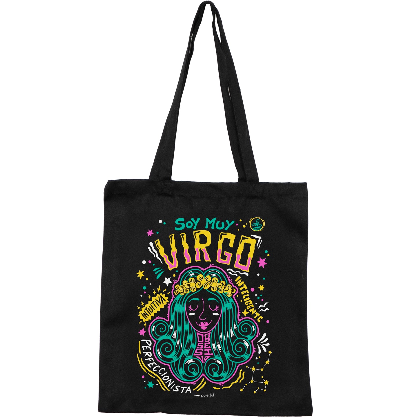 Tote Bag Negra - Virgo