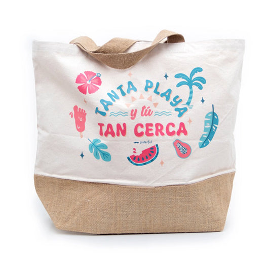 Bolsa playa- Tanta playa y tú tan cerca