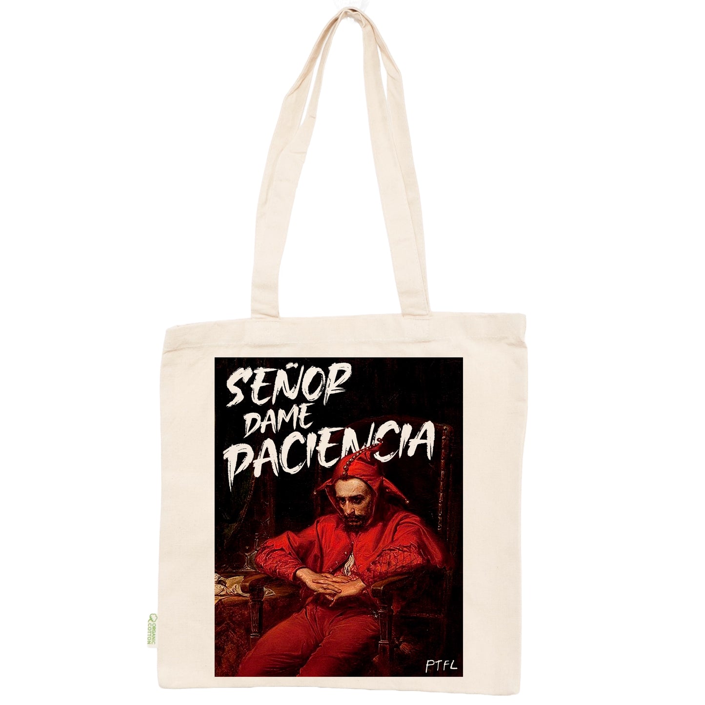 Tote bag Natural -  ART Dame paciencia