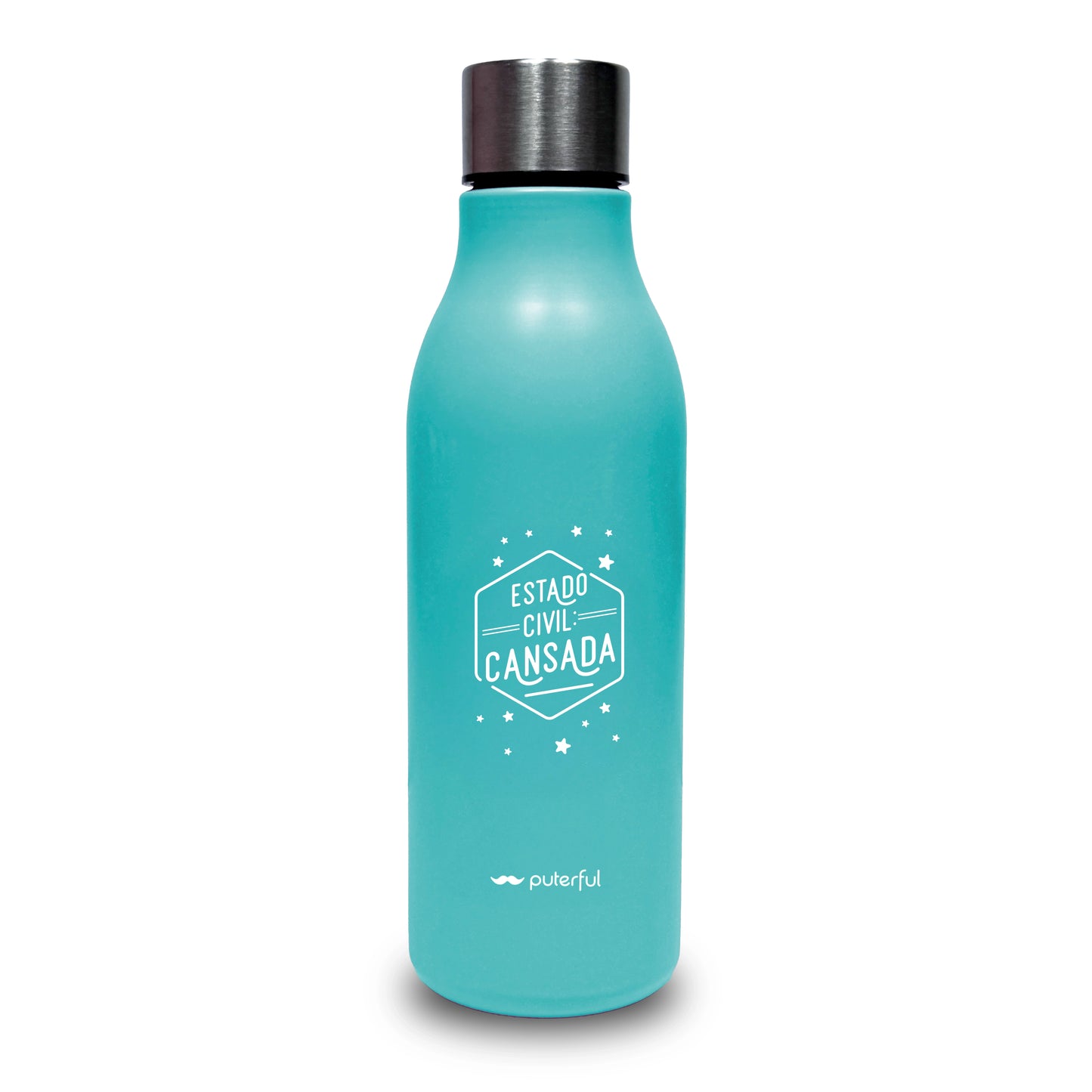 Botella termo - Estado civil - Turquesa
