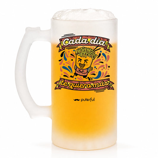Jarra Cerveza 500ml – Cada día te quiero más