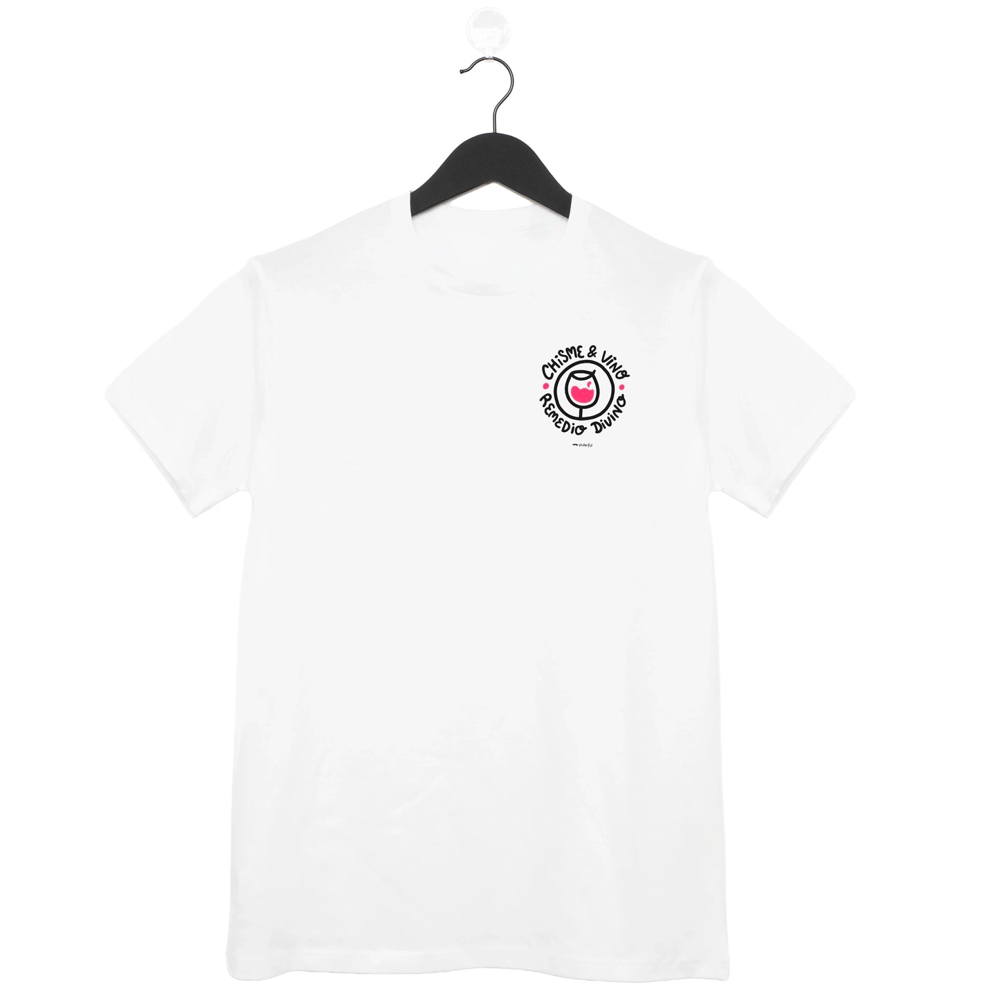 Camiseta Blanca - Chisme y vino