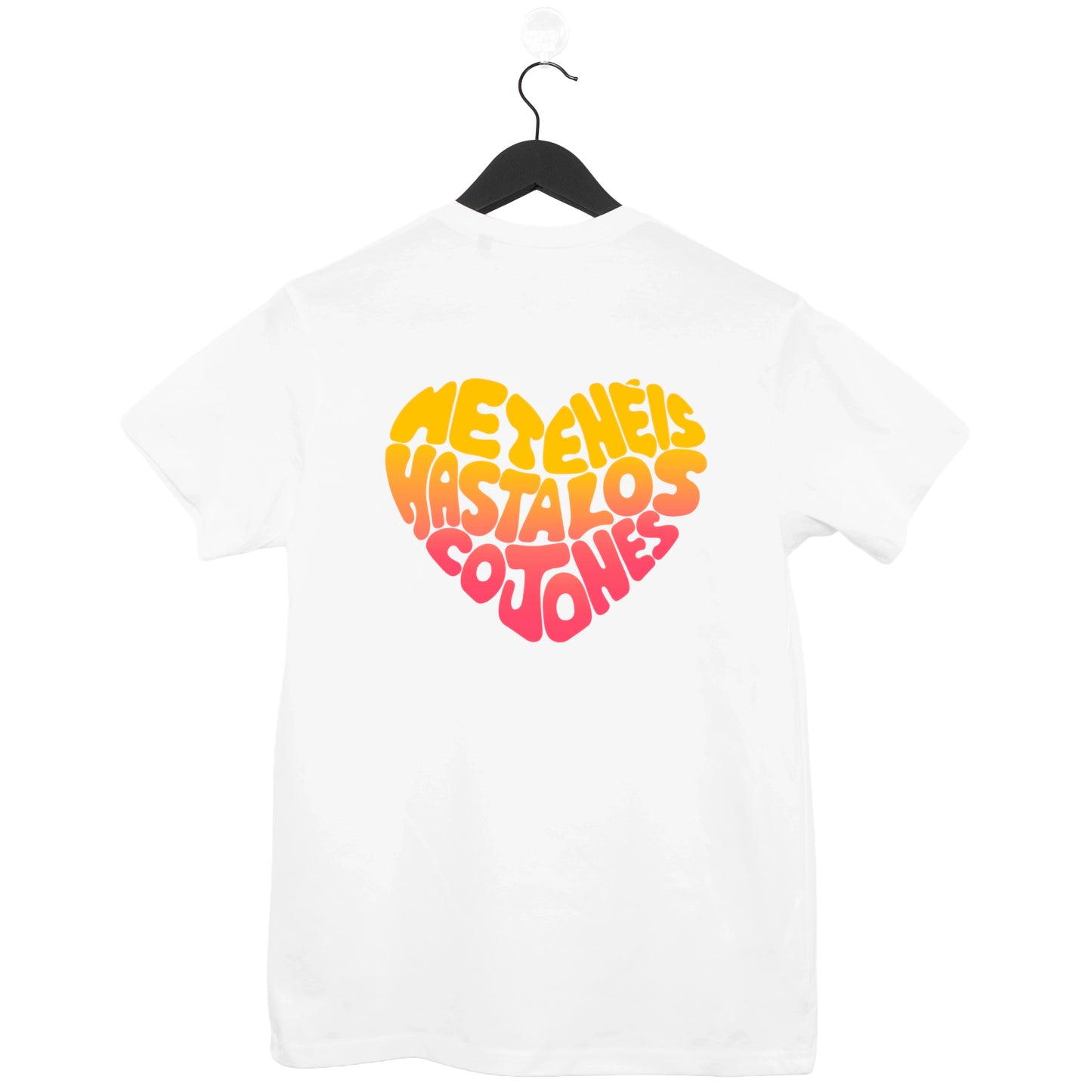 Camiseta Blanca - Me tenéis hasta los cojones Groovy