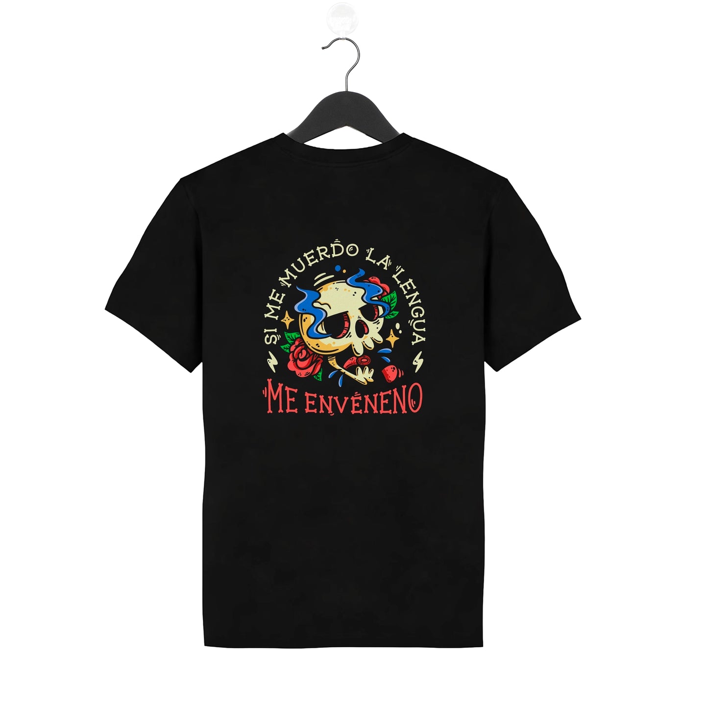 Camiseta Negra – Si me muerdo la lengua