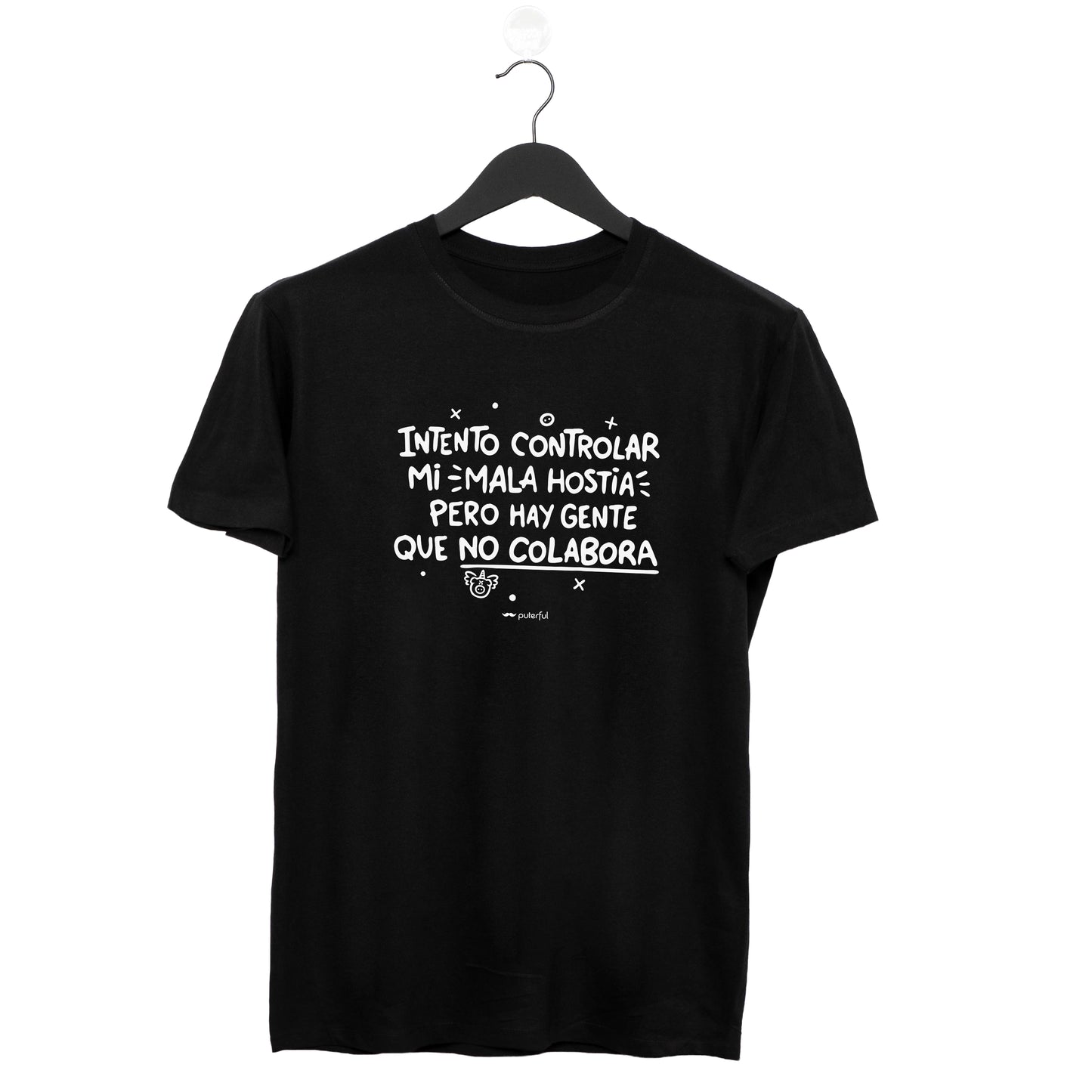 Camiseta Negra – Intento controlar mi mala hostia