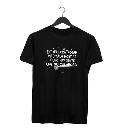 Camiseta Negra – Intento controlar mi mala hostia
