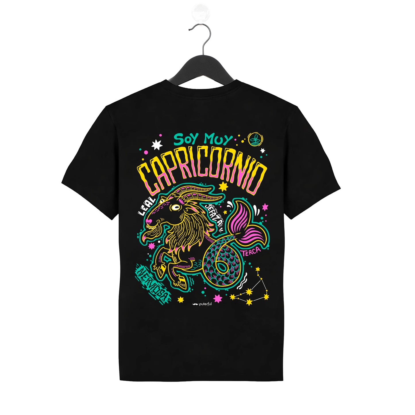 Camiseta PTFL Negra – ZODIACO Capricornio