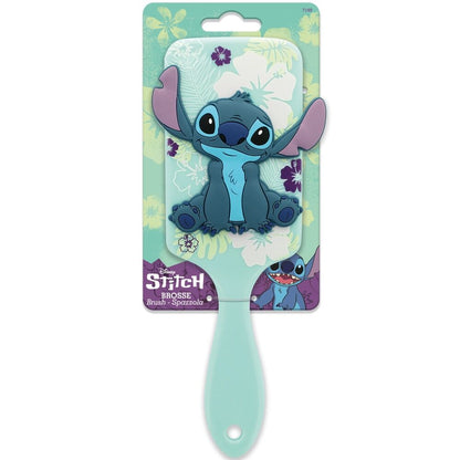 Cepillo pelo Stitch Disney - Figura goma Verde agua