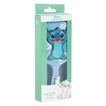 Cepillo pelo Stitch Disney – Figura goma celeste