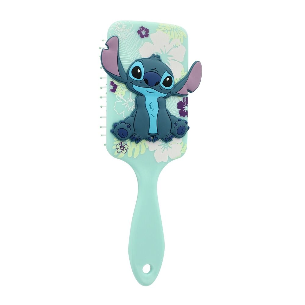 Cepillo pelo Stitch Disney - Figura goma Verde agua