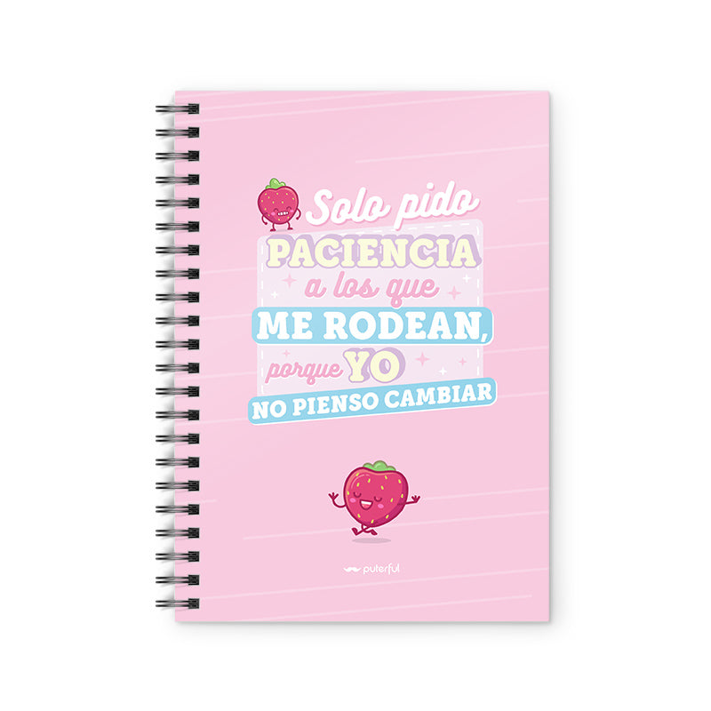 Cuaderno - Solo pido paciencia