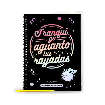 Cuaderno para rayar - Rainbow scratch book