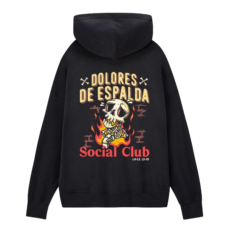 Sudadera PTFL Negra - Dolores de espalda