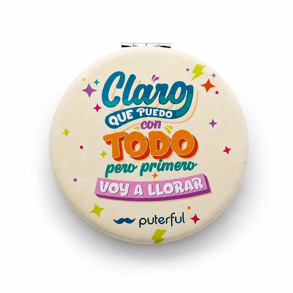 Espejo doble de bolso - Claro que puedo con todo