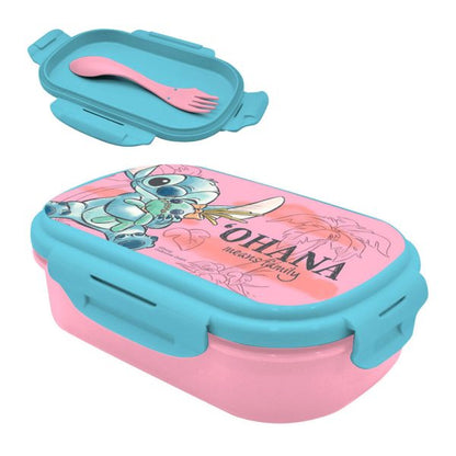 Fiambrera + cubierto Stitch  - Ohana