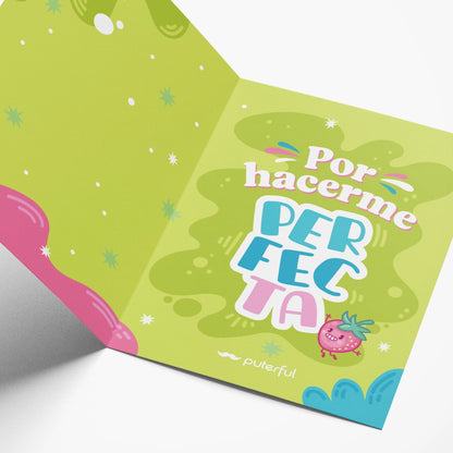 Tarjeta - Gracias papá Fresa