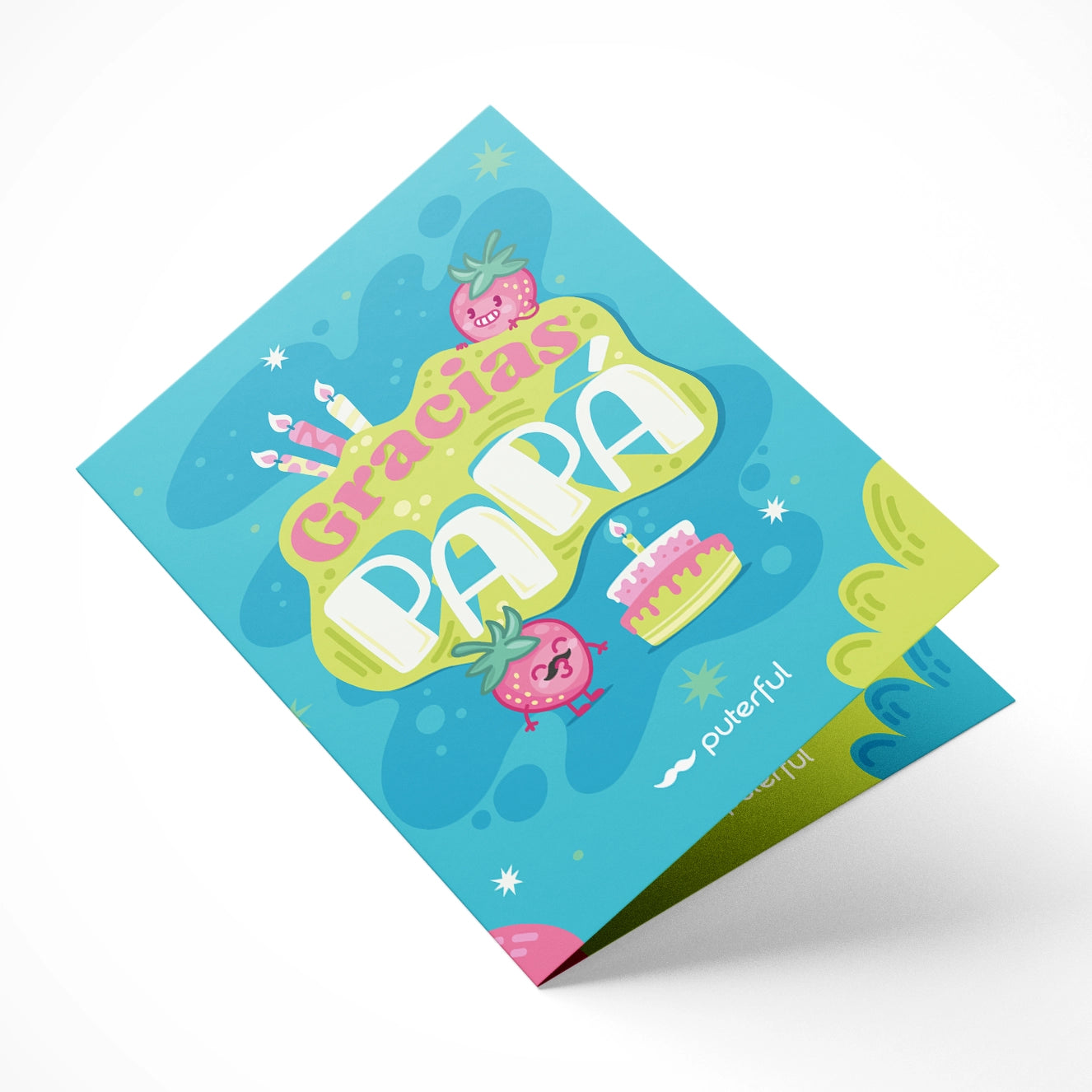 Tarjeta - Gracias papá Fresa