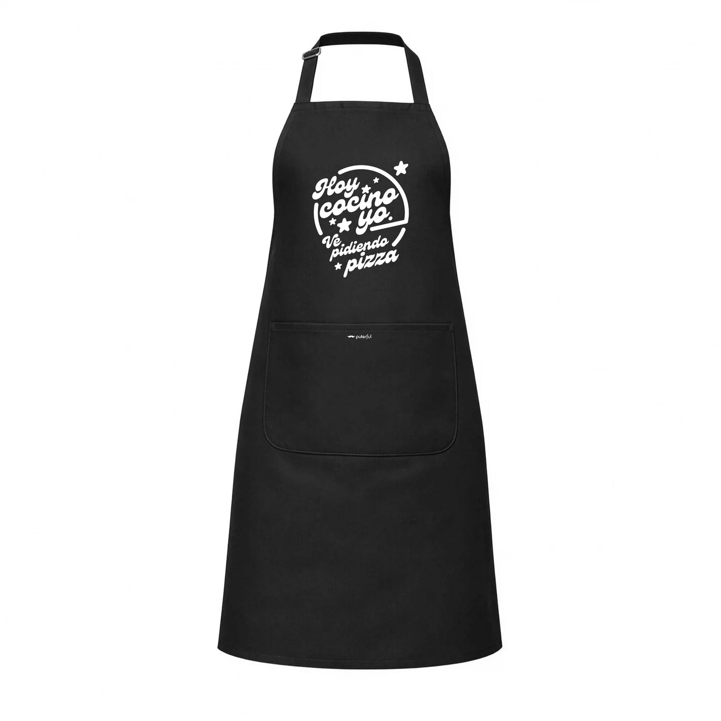 Delantal unisex Negro - Hoy cocino yo