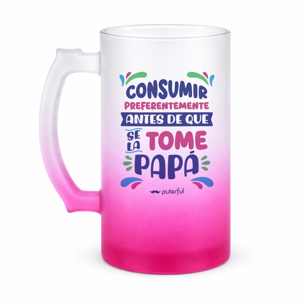 Jarra Cerveza 500ml Rosa – Consumir preferentemente