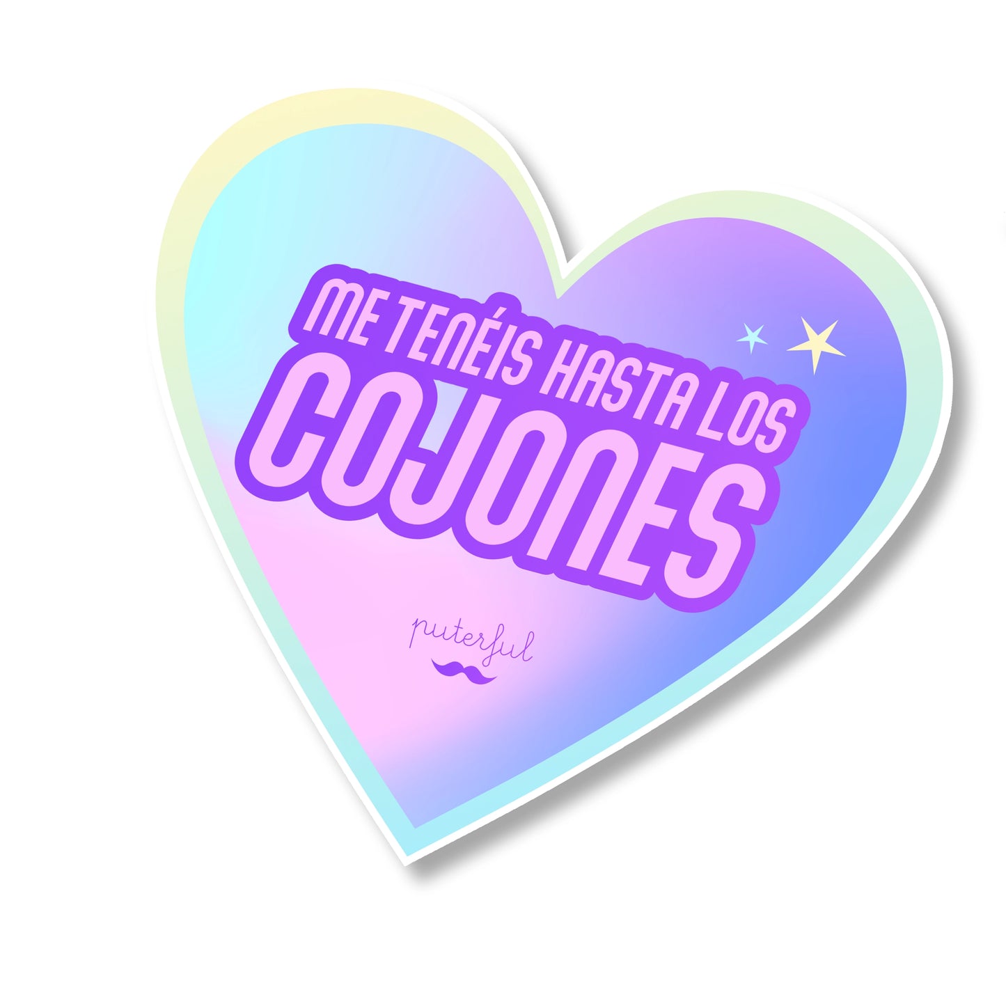 Pegatina - Me tenéis hasta los cojones