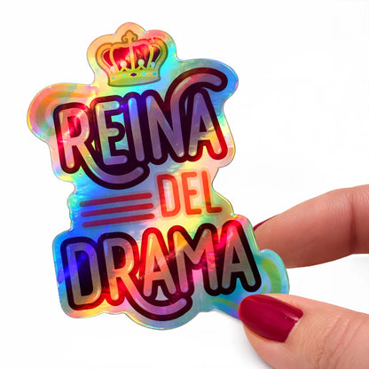 Pegatina - Reina del drama holográfica