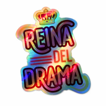 Pegatina - Reina del drama holográfica
