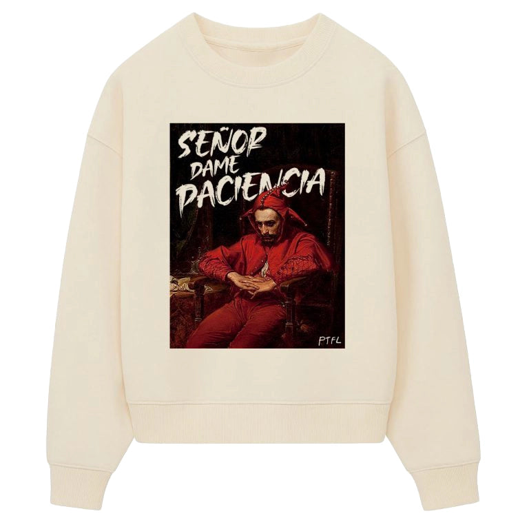 Sudadera Crema - ART Dame Paciencia