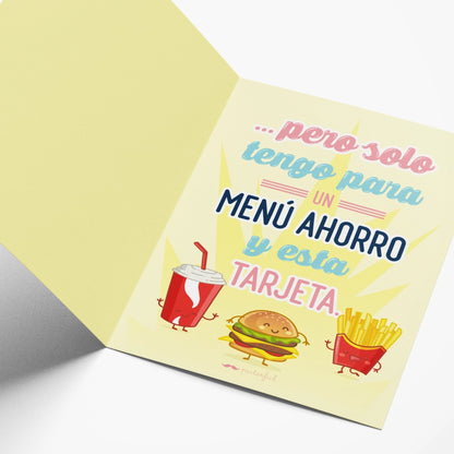 Tarjeta - Te compraría el sol, la luna...