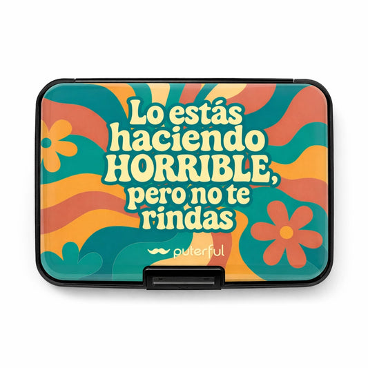 Tarjetero rígido - Lo estás haciendo horrible
