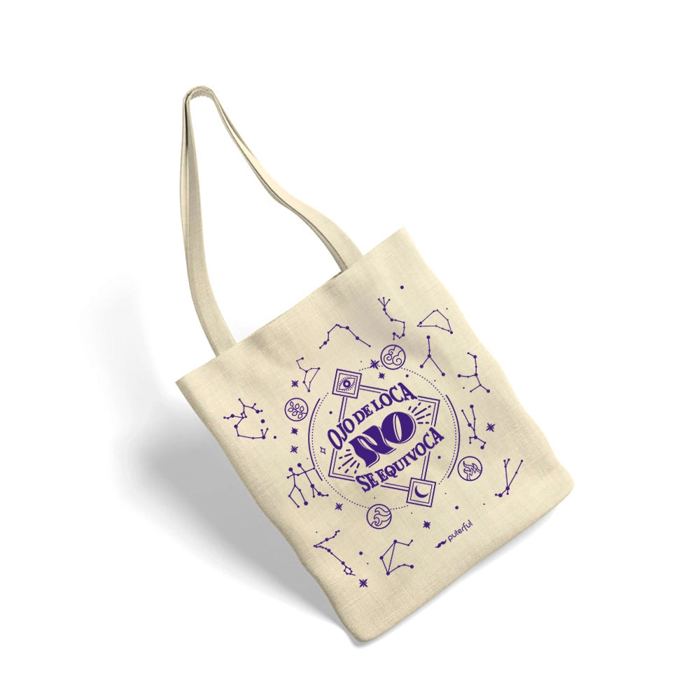 Bolsa de tela PTFL natural – Ojo de loca